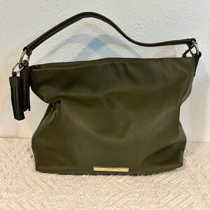 Anne Klein Green Hobo Bag with Elegant Hardware